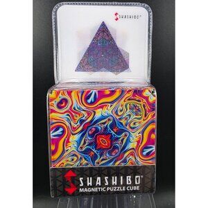 Shashibo Magnetic Puzzle Cube Rare Earth Magnets Psychedelic Design Ages 8+